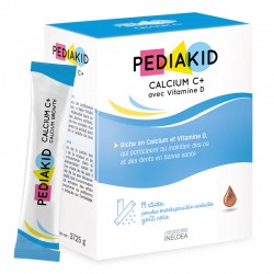 Легкорозчинний порошок Pediakid Кальцій С+ / CALCIUM C+ - карбонат кальцію та вітамін D3 для дітей від 3 років, 14 стіків (PK12)