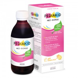 Сироп Pediakid Ніс-Горло / NEZ-GORGE - Очищення та заспокоєння дихальних шляхів для дітей від 6 міс, 250 мл (PK25)