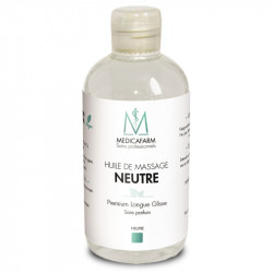 Medicafarm Масло массажное нейтральное ПРЕМИУМ длительного скольжения / Huile de Massage Neutre PREMIUM Longue Glisse, 250 мл