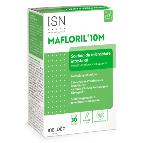 Інелдеа МАФЛОРИЛ-10М / MAFLORIL®-10M - Поліпшення мікрофлори кишечника, 30 капсул