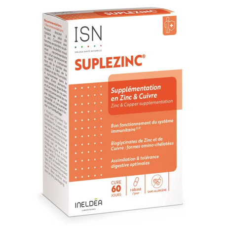 INELDEA СУПЛЕЦИНК / SULPEZINC - аминохелатные цинк и медь - иммунитет и кожа - 60 капсул