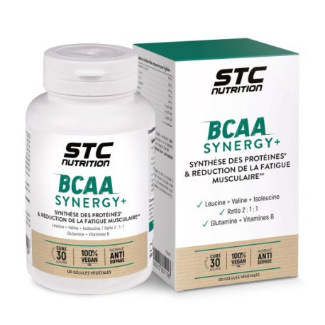 STC BCAA СІНЕРДЖІ+ / BCAA SYNERGY+  Побудова мускулів, 120 капсул
