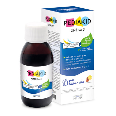 PEDIAKID НАТУРАЛЬНИЙ ПИТНИЙ ЗАСІБ ОМЕГА-3 З ХОЛІНОМ / OMÉGA 3 + CHOLINE,  125 мл