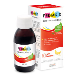 Сироп Pediakid Фер + Вітаміни групи В / FER + VITAMINES B - Подолання анемій, зниження втоми для дітей від 6 міс, 125 мл (PK07)