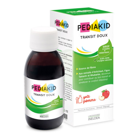 PEDIAKID НАТУРАЛЬНОЕ ПИТЬЕВОЕ СРЕДСТВО ПРОТИВ ЗАПОРОВ И ДЛЯ УЛУЧШЕНИЯ МОТОРИКИ КИШЕЧНИКА / TRANSIT DOUX 125 мл