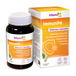 Комплекс Vitamin'22 Імунітет / IMMUNITE - 12 вітамінів та мінералів ехінацея прополіс 2 млрд пробіотиків, 30 таблеток (LIDK78)