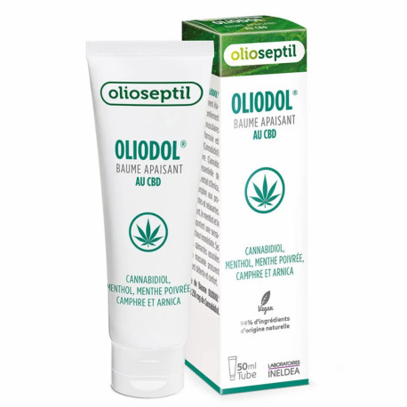 Бальзам Olioseptil Олиодол c CBD / OLIODOL - Снимает боль в мышцах спины, шеи, ног, 50 мл (OL31)