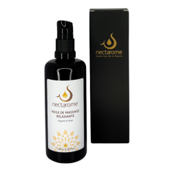 Nectarome Масло массажное релаксирующее аргания + роза / Huile de massage Relaxante Rose et Argane, 100 мл