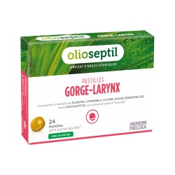 ОЛИОСЕПТИЛ Пастилки горло - гортань мёд-эвкалипт / OLIOSEPTIL PASTIILES GORGE-LARYNX, 24 пастилки