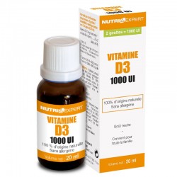NUTRIEXPERT НАТУРАЛЬНЫЙ ВИТАМИН D – 1000 МЕ / VITAMINE D3 NATURELLE 1000 UI, 20 мл