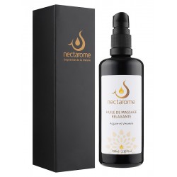 Nectarome Олія для масажу релаксуюча арганія + вербена / Huile de massage Relaxante Verveine et Argane, 100 мл