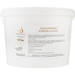 Nectarome Обертывание белая глина + роза для тела / Enveloppement d’argile a la Rose, 2,5 кг